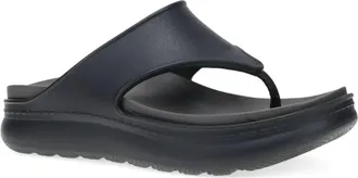 Dansko Womens Devyn Thong Sandal In Black Rubber