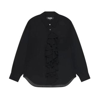 Comme Des Gar&ccedil;ons Ruffle Shirt - Dames - Blouses & Shirts - Zwart - Maat: M Zijde
