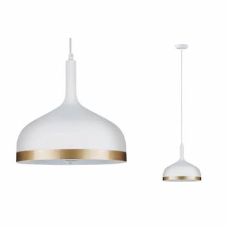 Paulmann Embla L&aacute;mpara Suspendida Dorada Y Blanca 30 Cm