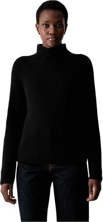 Marc O'Polo Turtleneck Pullover - Dames - Truien - Zwart - Maat: S Katoen