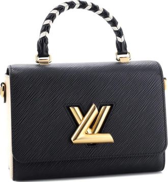 Louis Vuitton Twist Top Handle Bag Limited Edition Crafty Epi Leather MM satchel - Zwart