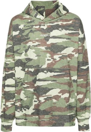 Acne Studios abstract-print hoodie - men - Organic Cotton - M - Green