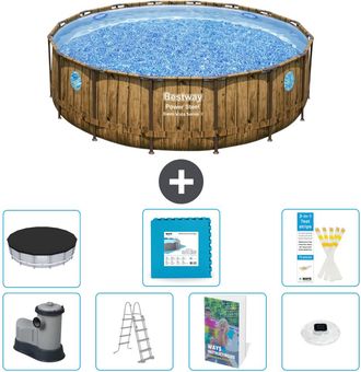 Bestway Piscina Bestway Power Steel Redonda - 488x122 Cm - 8-piezas S674