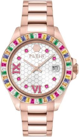 Philipp Plein Lady Empire 39mm - women - PVD-Plated Stainless Steel/Crystal - One Size - White