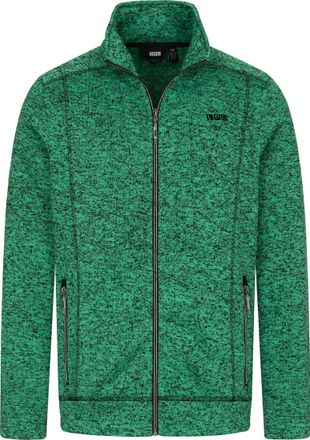 Deproc Strickfleecejacke DEPROC ACTIVE KIRKVALE X MEN, Herren, Gr. L (52), gr&uuml;n (gr&uuml;n melange), 100% Polyester, bequem, gerader Abschluss mit Gummizug, Jacke
