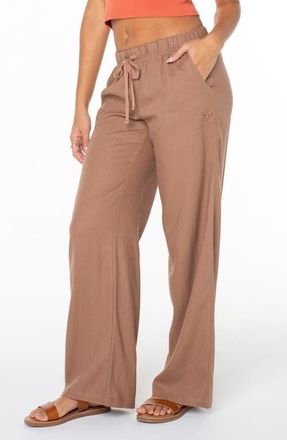 Roxy Lagoon Cover-Up Pants in Brownie at Nordstrom, Size Xx-Large