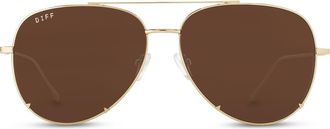 DIFF Eyewear 63mm Scarlett Sunglasses in Gold/Brown at Nordstrom Rack