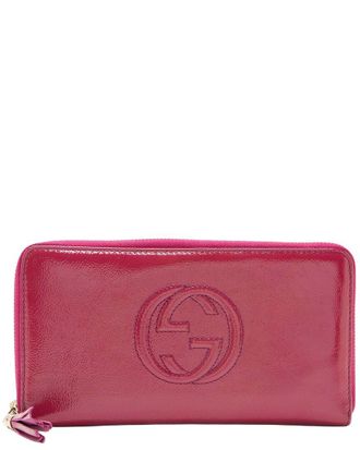 Gucci Patent Soho Travel Zip Around Wallet (Authentic Pre-Loved)