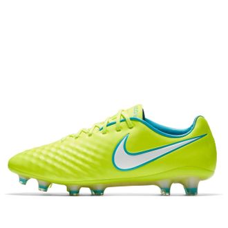 Nike (WMNS) Nike Magista Opus 2 FG Soccer Cleat Volt Barely VoltChlorine Blue White 844218-717