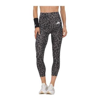 adidas Opt Ess AOP 7/8 Leggings - Dames - Trainingsleggings - Bruin - S - Polyester - Fitness