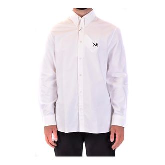 Calvin Klein Casual Shirts, male, White, Size: 2XL Stylish Casual Shirt Collection