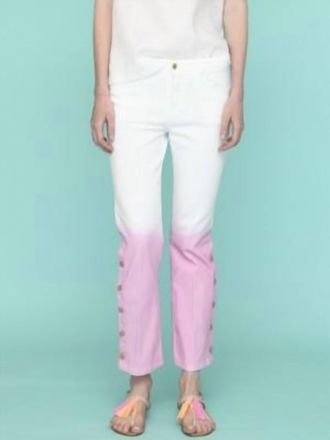Vilagallo Fab Trouser In Pink/white