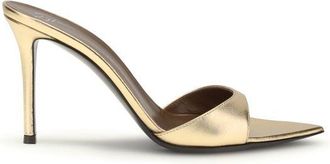 Giuseppe Zanotti Gold Leather Stiletto Heel Womens Sandals
