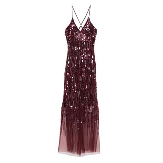 Elisabetta Franchi Sequin-embellished Maxi Dress