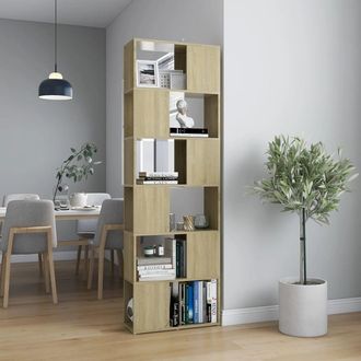 vidaXL Vidaxl - Librer&iacute;a Separador Contrachapada Roble Sonoma 60x24x186 Cm