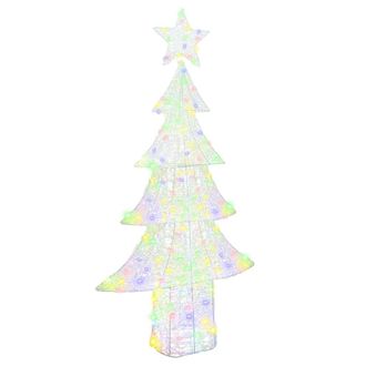 vidaXL &Aacute;rbol De Navidad 240 Led Multicolor 180 Cm Acr&iacute;lico Vidaxl
