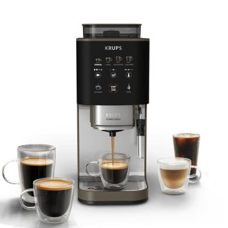 Krups M&aacute;quina De Caf&eacute; De Grano Krups Sa403be0 Coffee Crush Experience Taupe