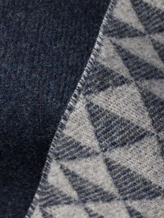 Prada Sciarpa Symbole con frange - Grigio