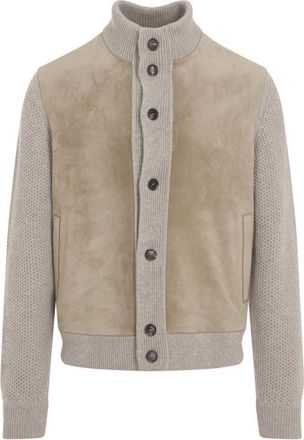 Ermenegildo Zegna Beige Knitted Jacket