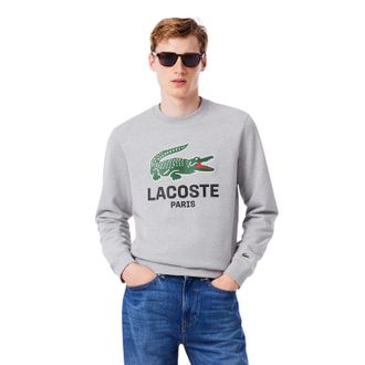 Lacoste Katoenen sweater heren (Grijs)