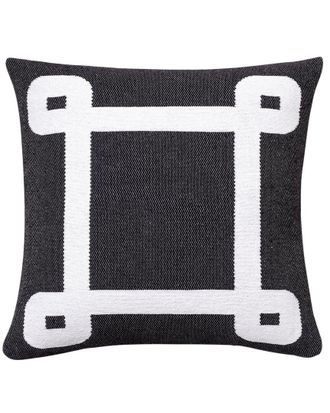 Brooks Brothers Geo Border Decorative Cotton Pillow