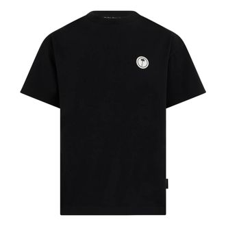 Palm Angels Heren, Tops, Zwart, Maat: M Katoen