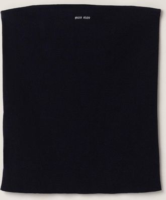 Miu Miu Cotton knit tube top