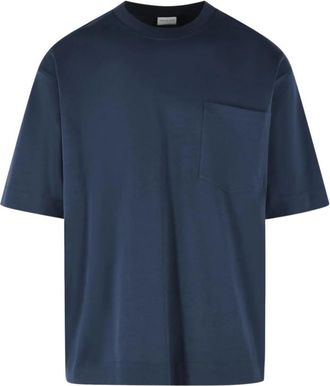 Dries Van Noten Heso T-Shirt - Heren - T-shirts - Blauw - L - Katoen - Tops