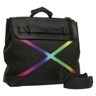 Louis Vuitton Tweedehands leren handtassen - Dames - Pre-owned - Zwart - Maat: ONE Size Leer