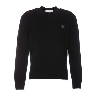 Maison Kitsun&eacute; Jersey Negro para Hombre - Knitwear - Hombre - Negro - XL