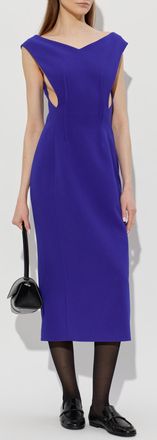 Jil Sander Dress With Waist Darts, Womens, Navy Blue