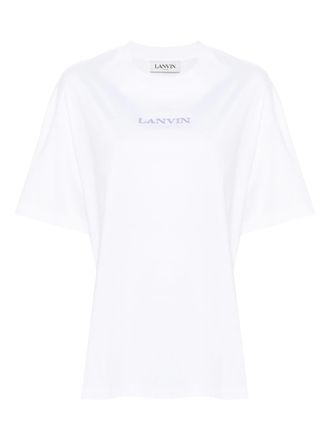 Lanvin T Shirt Con Ricamo