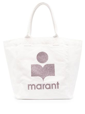 Isabel Marant Borsa tote Yenky con stampa - Toni neutri