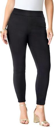Roaman's Plus Size 360&deg; Stretch Jegging in Black at Nordstrom, Size 12