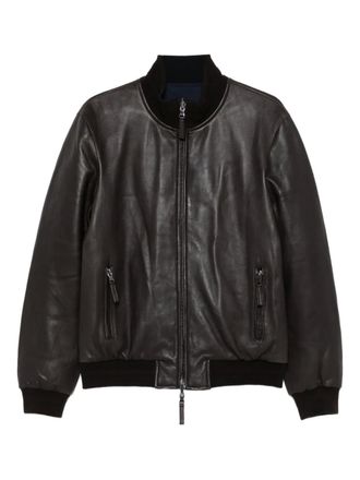 The Jack Leathers leather bomber jacket - men - Calf Leather - 54 - Brown