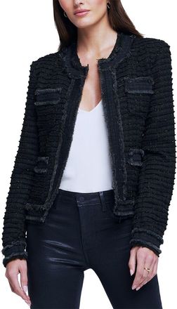 L'agence Lagence Agnes Tweed Denim Jacket