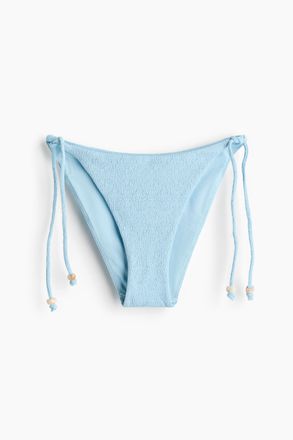 H&M Tie-Tanga Bikinihose - Hellblau