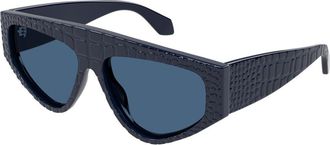 Alaia AA0097S 004 Womens Sunglasses Blue Size 58