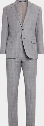 Emporio Armani Men & apos;s Plaid G Line Wool Two-Piece Suit