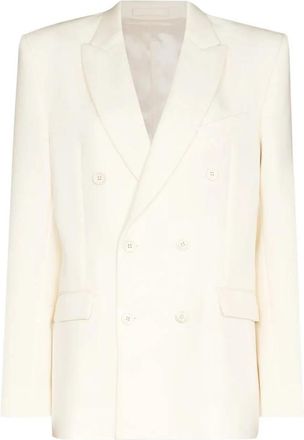 Wardrobe.NYC Double Breasted Blazer - Dames - Blazers - Wit - XS - Jassen