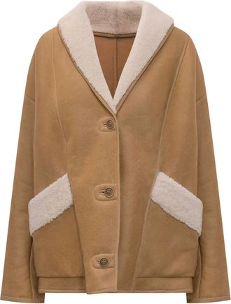 Salvatore Santoro Cappotto con inserti - Marrone