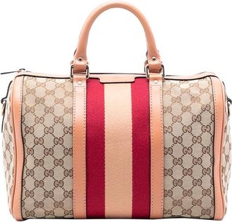 Gucci Pre-owned Gucci Medium GG Canvas Web Joy Boston Bag WJCUU98Q8QV64ZF4