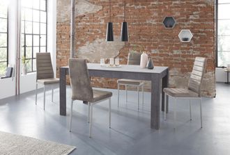 Inosign Essgruppe »Lynn160/Kate« Set, 5 Stk. tlg. Tisch mit 4 Stühlen