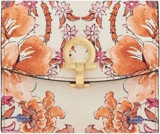 Ferragamo Gancini Foulard Print Wallet