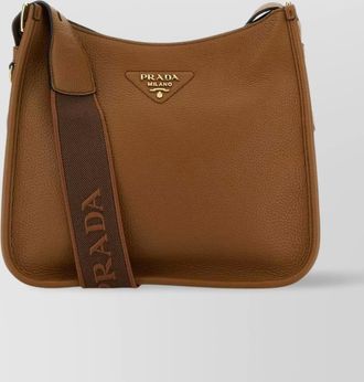 Prada textured leather shoulder bag