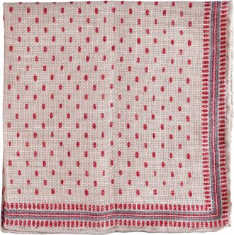 Brunello Cucinelli Bicolor Linen Pocket Mens Square