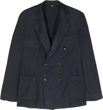 Dell'Oglio double-breasted wool blazer - men - Wool/Cotton/Polyamide - 48 - Blue