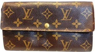 Louis Vuitton Monogram Brown Monogram Long Wallet (Bi-Fold) (Pre-Owned)