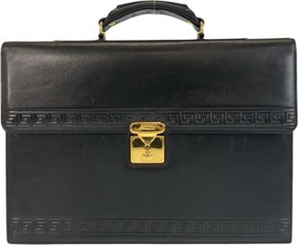 Versace Leather Briefcase (Pre-Owned)