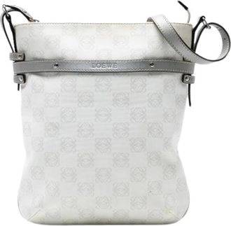 Loewe Pre-owned Fabric Crossbody Bag - Dames - Vintage Schoudertas - Wit - ONE Size - Vintage